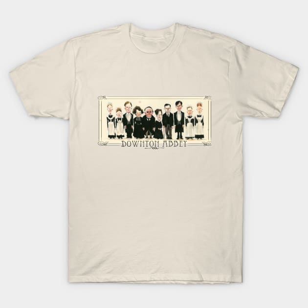 Downton Abbey Cartoon T-Shirt by Julepe